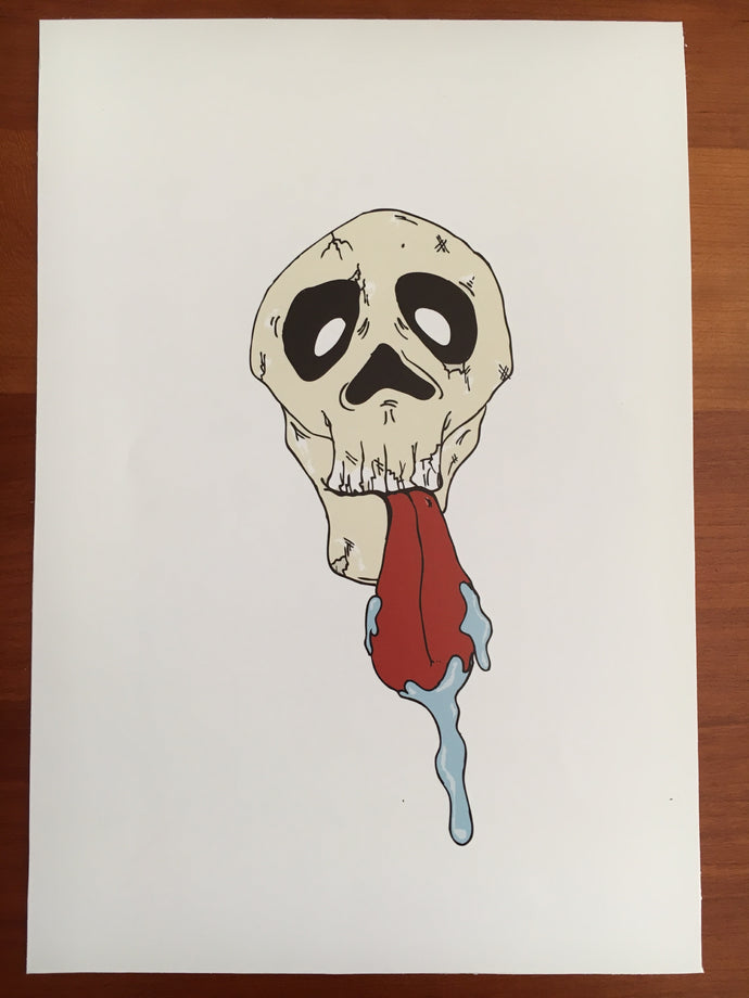 SILLY SKULL (5 X 7) PRINT